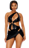 Metallic Pool Sarong Skirt