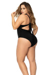 One shoulder swimsuit with underwire support