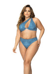 2 piece swimsuit in a timeless denim print
