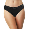 Laser Cut Rib Cheeky with Lace Waist
