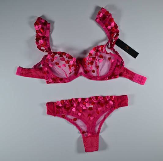 Pink Lace Bra Set – Soft Feminine Intimate Wear