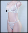 LACE BRA SET WHITE