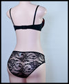 LACE BRA SET RED& BLACK