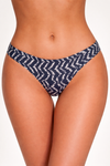 Ikat Tye Dye Laser Cut No Show Thong