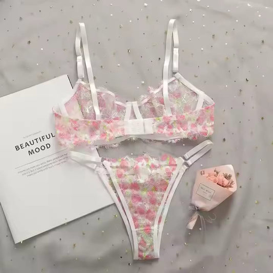 LACE BRAS SET