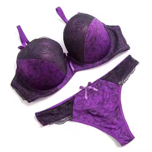 Purple Lace Bra Set – Soft Feminine Intimate Wear