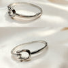 Minimalist Hook Bracelet – Silver Finish