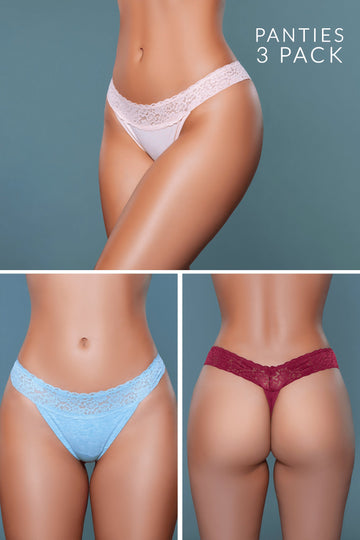 Pantie lace 3 pk