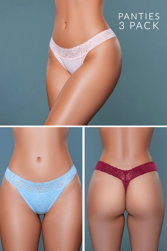 Pantie lace 3 pk