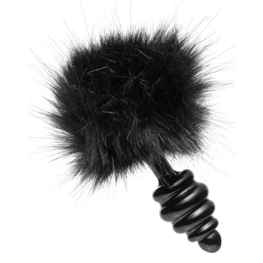 Black Bunny Tail  Plug