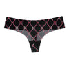 Lattice Floral Printed Laser Cut Thong