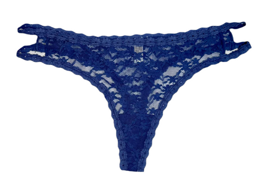 Double Strap Lace Thong
