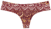 Venetian Marble No Show Laser Cut Thong
