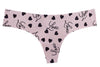 Purple Love Invisible Laser Cut Thong
