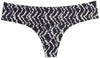 Ikat Tye Dye Laser Cut No Show Thong