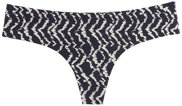 Ikat Tye Dye Laser Cut No Show Thong