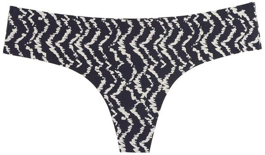 Ikat Tye Dye Laser Cut No Show Thong